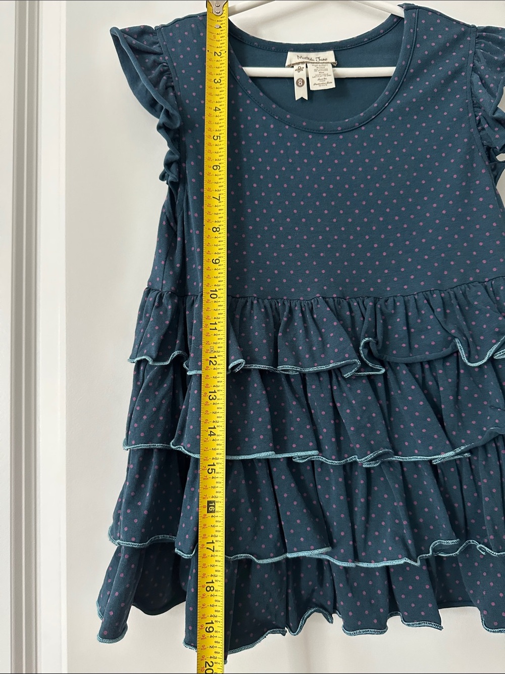 Matilda Jane Ruffled Tank Top, Size 8. - Picture 3 of 6